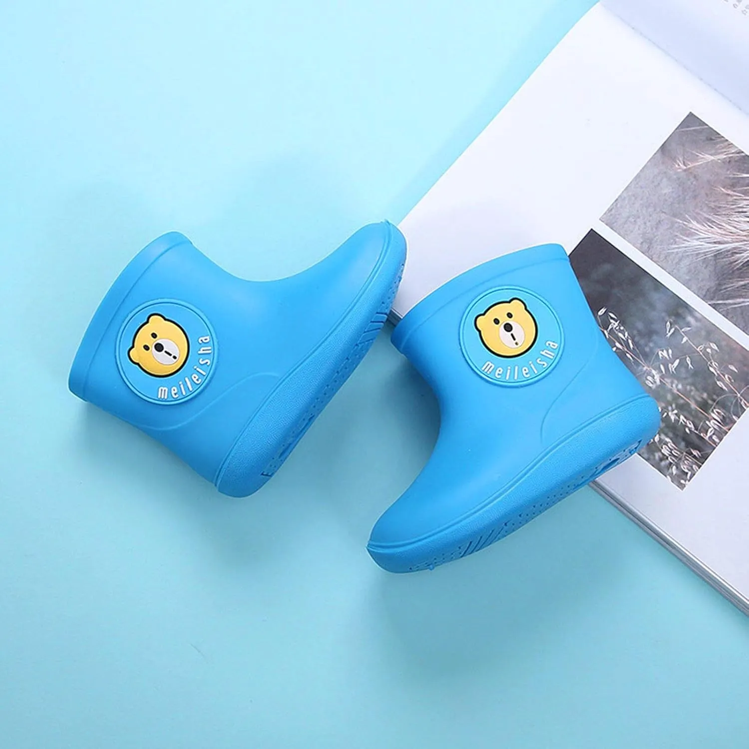 Toddler Rain Boots Baby Rain Boots Short rain Boots for Toddler Lightweight Waterproof Rubber Rain Shoes