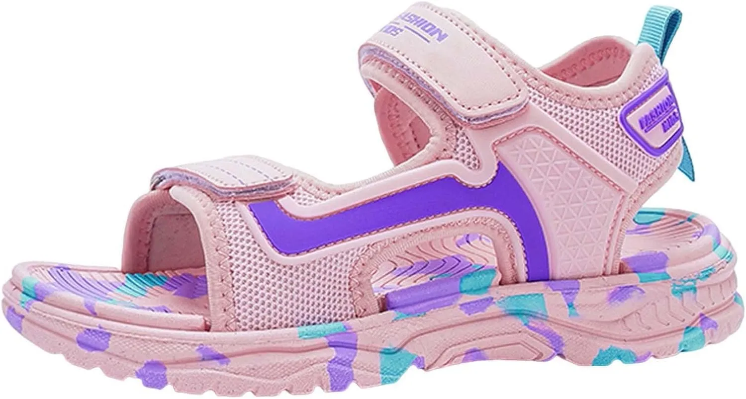 Toddler Sandals Adjustable Strap Open Toe Boys Sport Sandal Teen Girls Summer Shoes Casual Beach Sandals for Kids