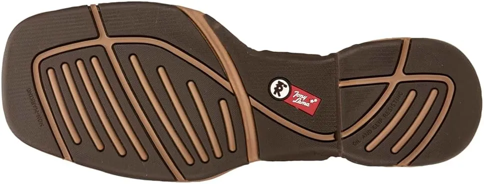Tony Lama Mens TLX Burgess 11 Inch Waterproof Steel Toe Work Safety Shoes Casual - Brown