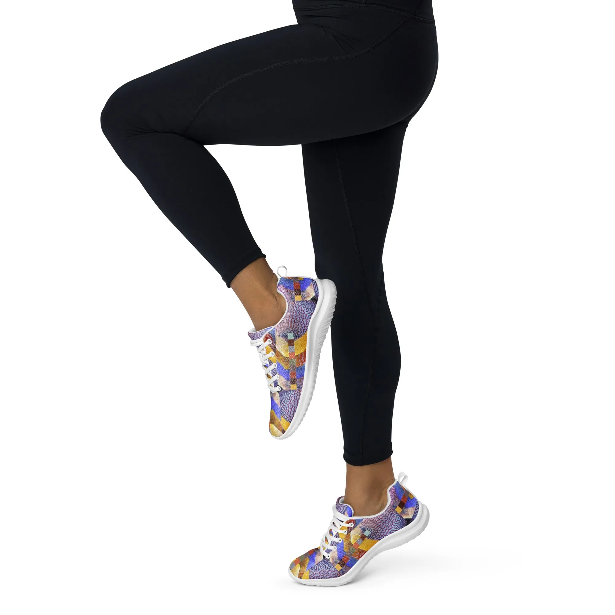 Women’s athletic shoes in the colors of nature - Discus Fish