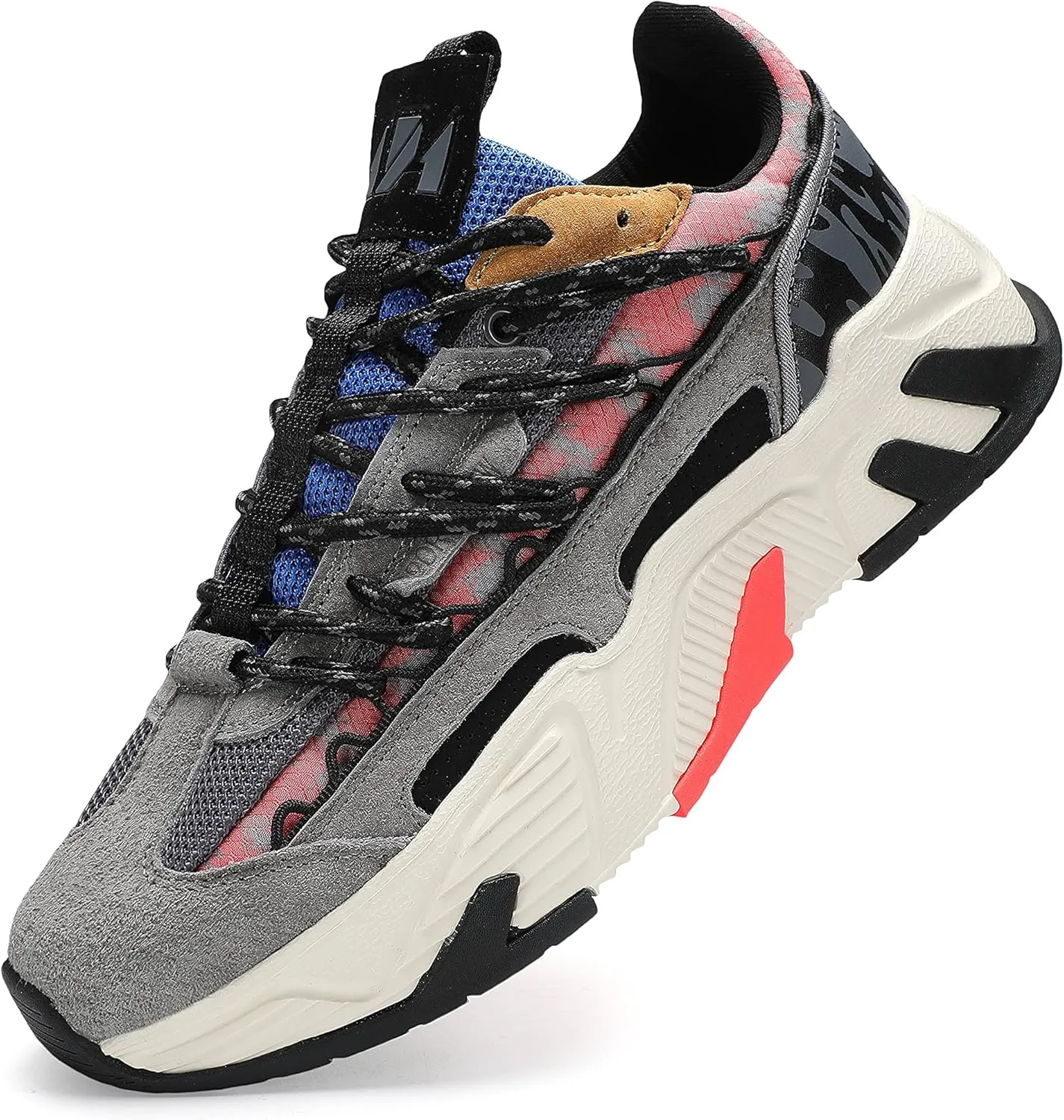 Women's Chunky Platform Sneakers Non Slip Lace-up Walking Workout Sneaker