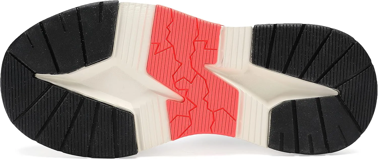 Women's Chunky Platform Sneakers Non Slip Lace-up Walking Workout Sneaker